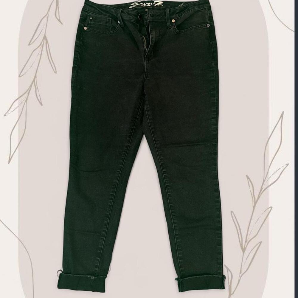 Seven7 black skinny jeans‎